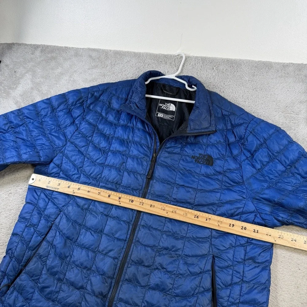 North Face Thermoball Eco Puffer Jacket Men's Size XXL Blue Full Zip Lightweight